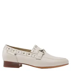 POLLINI - Zapato Casual Mujer Cuero Blanco