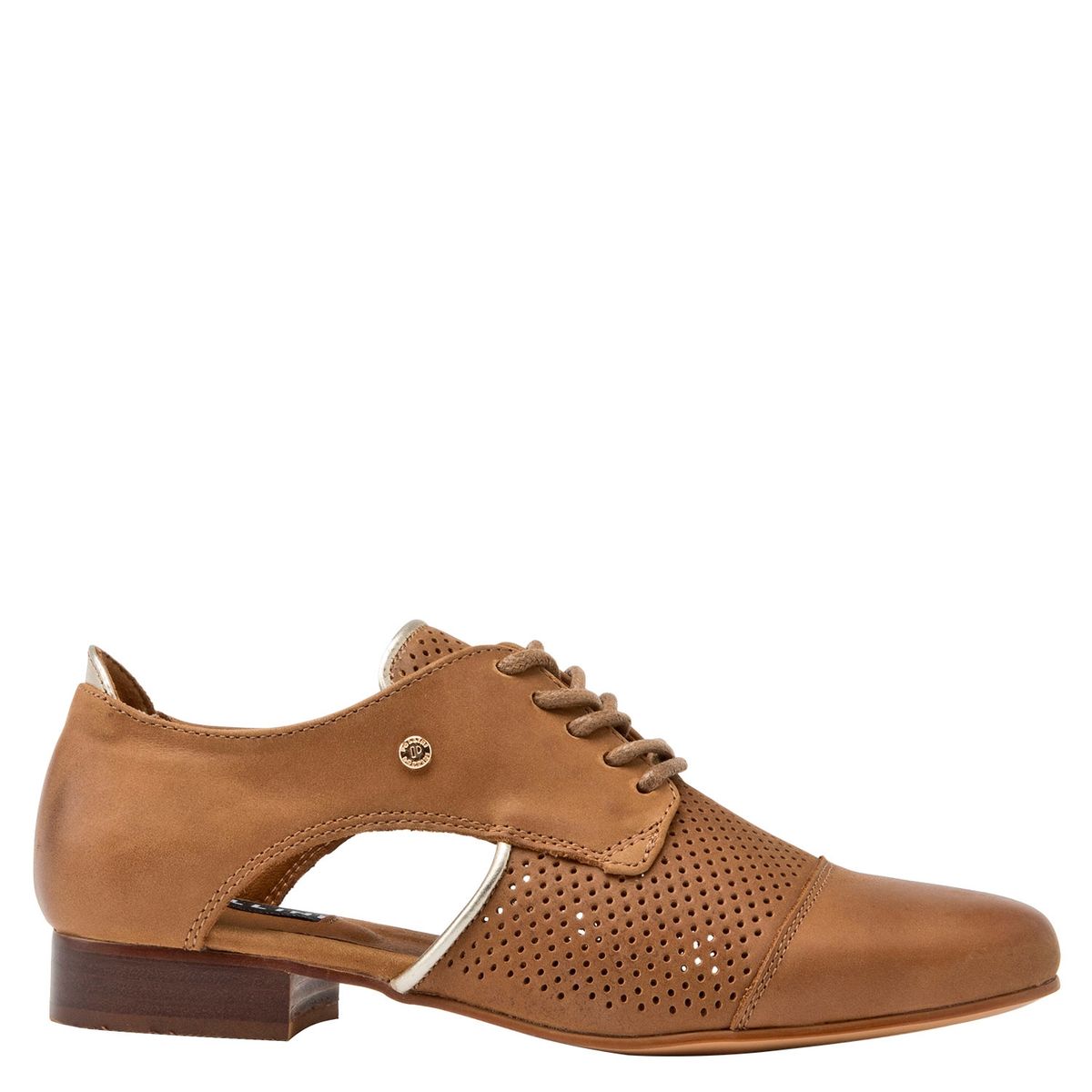 POLLINI - Zapato Casual Mujer Cuero Camel Pollini