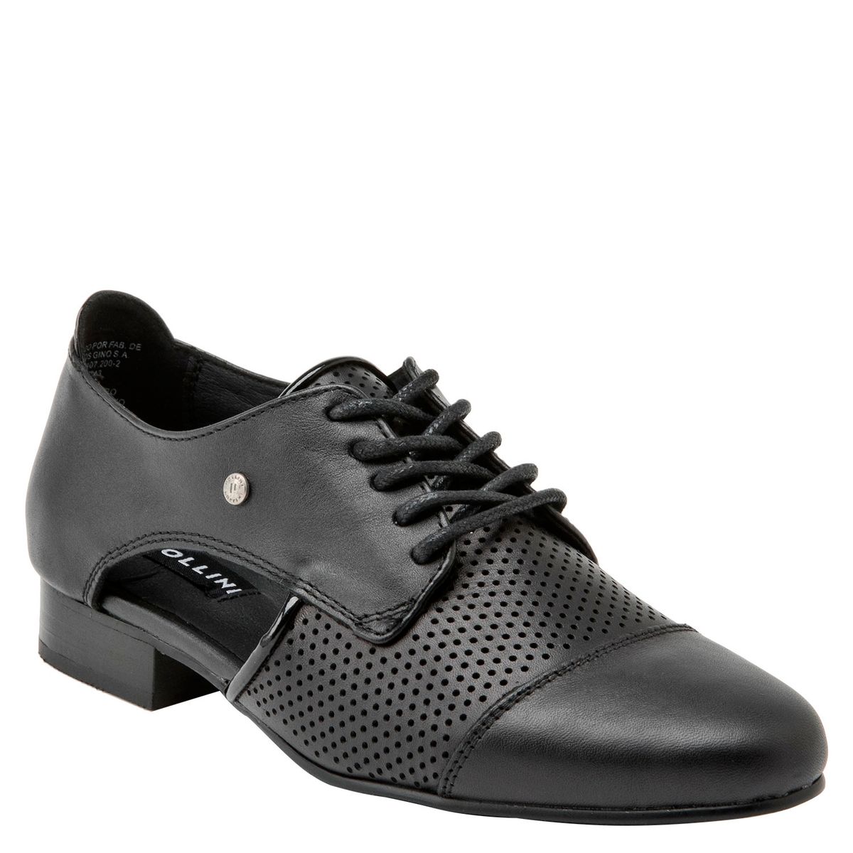 POLLINI - Zapato Casual Mujer Cuero Negro Pollini