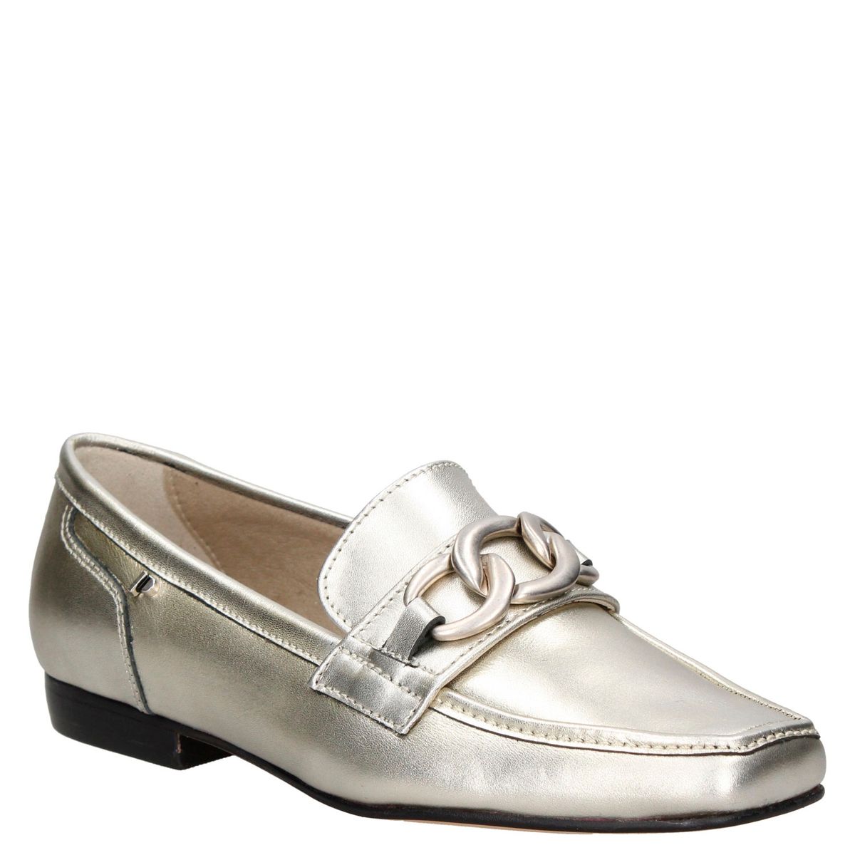 POLLINI - Zapato Casual Mujer Cuero Plateado Pollini