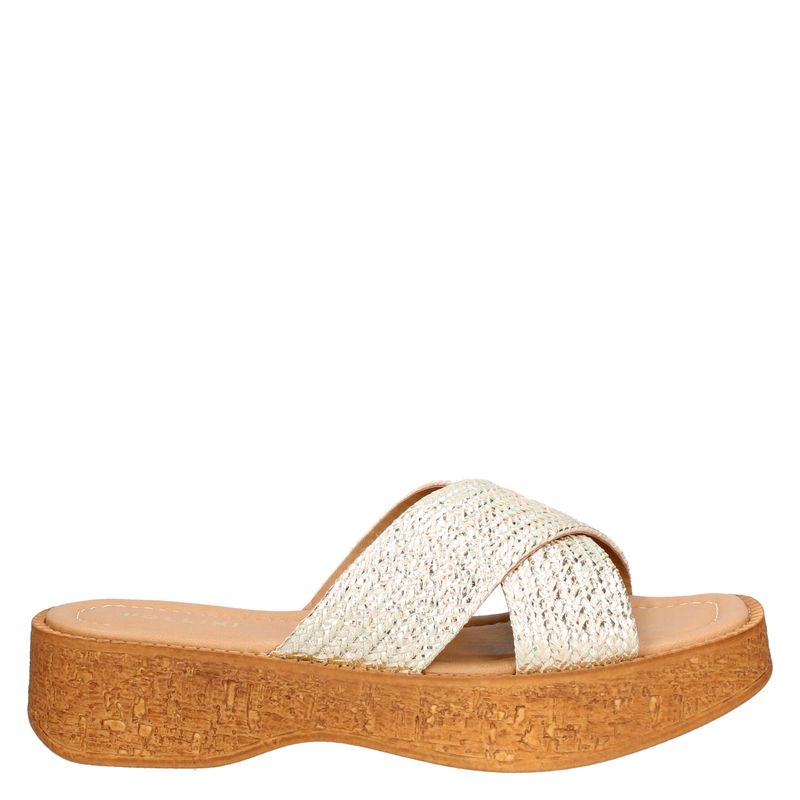 POLLINI - Sandalia Mujer Dorado Pollini