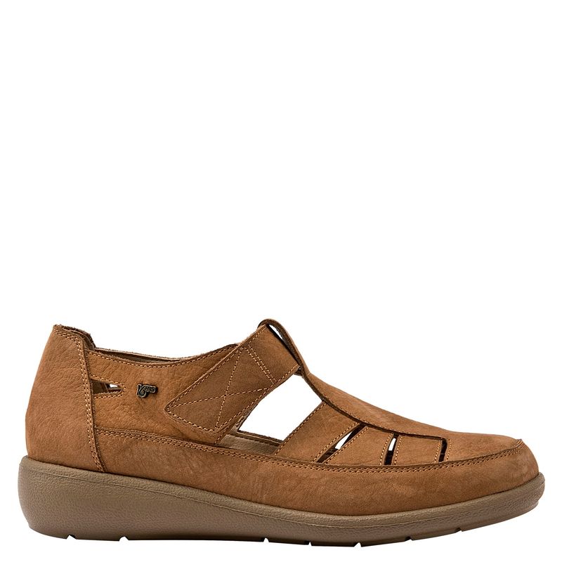 16 HRS - Zapato Casual Mujer Cuero Café 16 Hrs