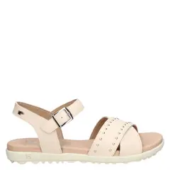 16 HRS - Sandalia Mujer Cuero Beige