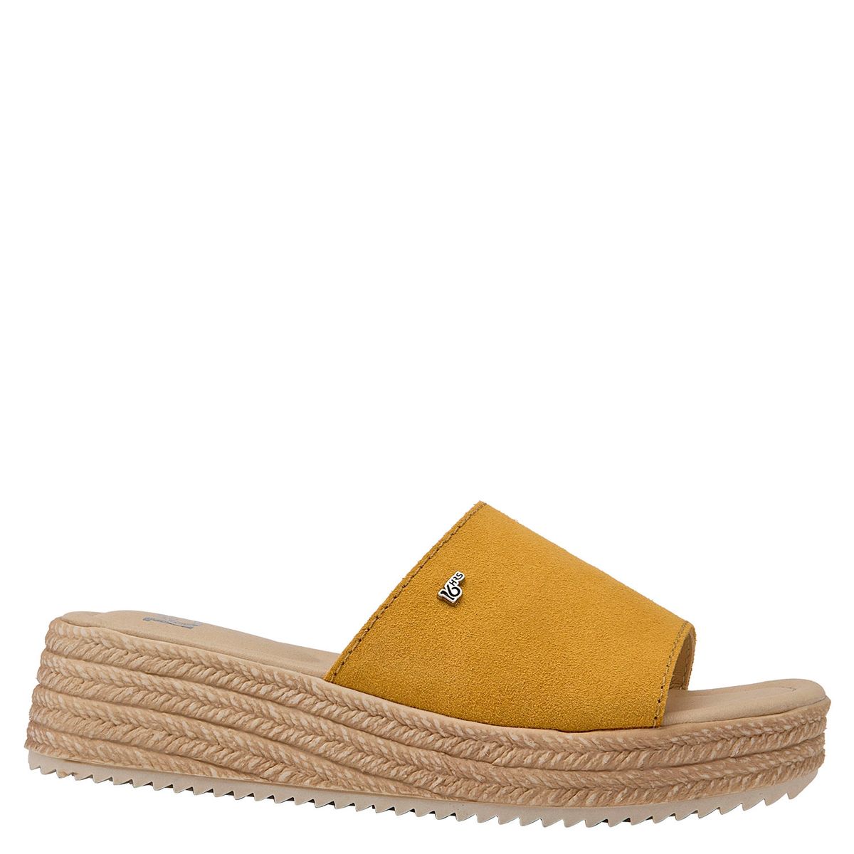 16 HRS - Sandalia Mujer Cuero Amarillo 16 Hrs