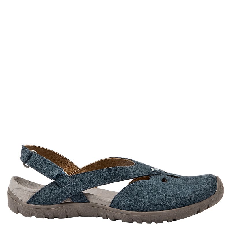 PANAMA JACK - Sandalia Plana Mujer Cuero Azul Panama Jack