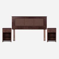 Set Muebles Rachel 2 Plazas Chocolate