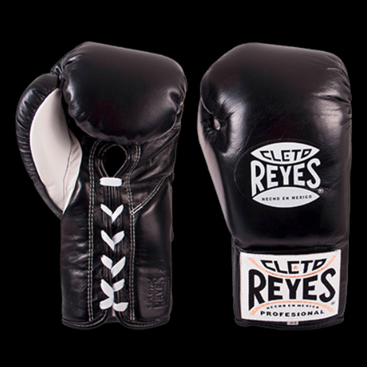 CLETO REYES - Guante Profesional En Piel De Res De 8 Oz Negro Cleto Reyes