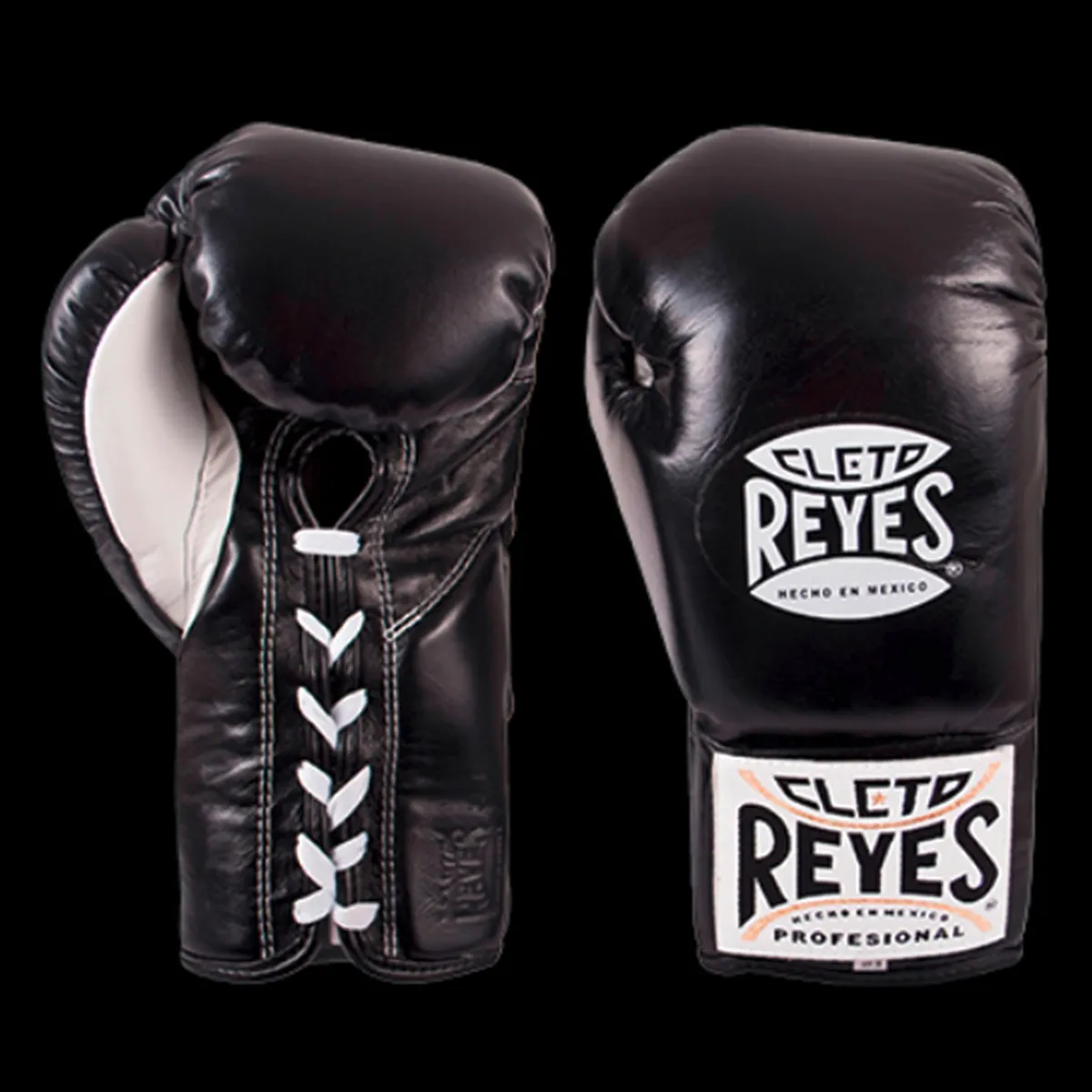CLETO REYES - Guante Profesional En Piel De Res De 10 Oz Negro Cleto Reyes