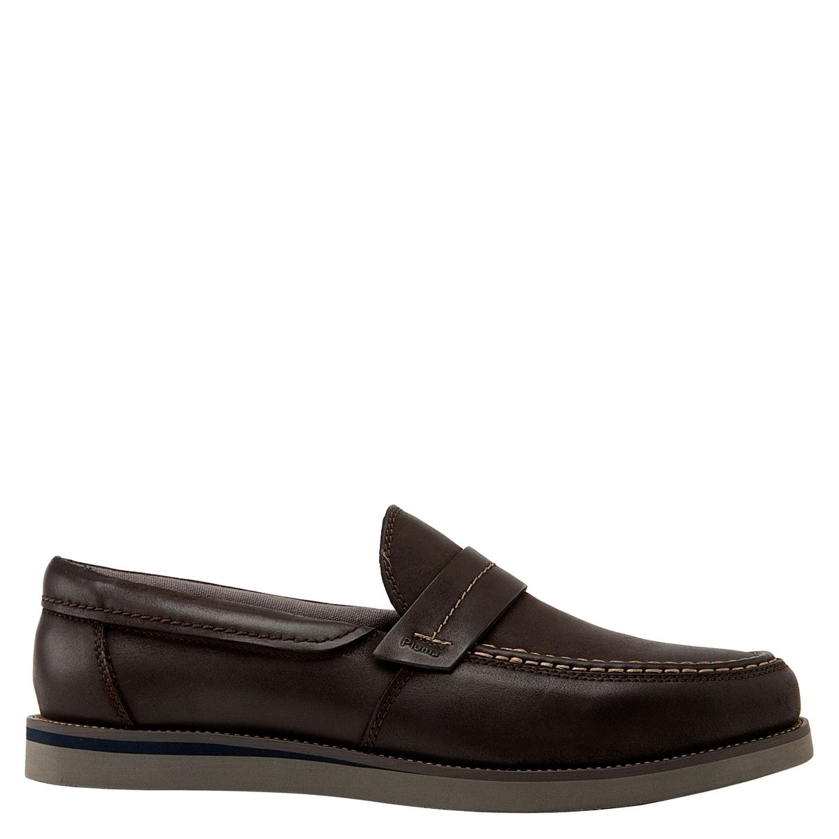 PLUMA - Zapato Casual Hombre Cuero Café Pluma