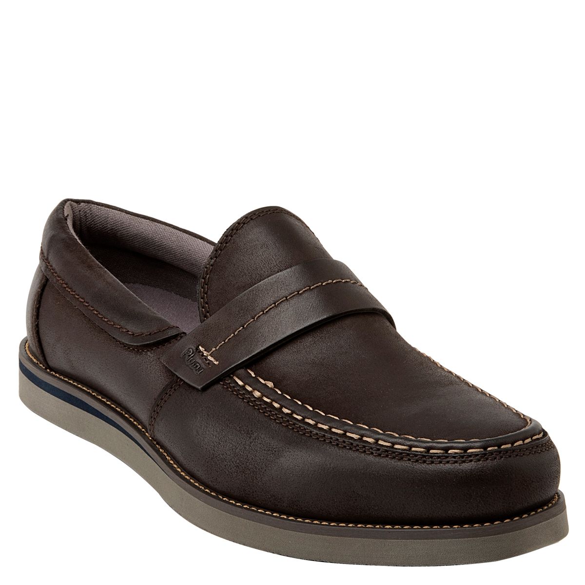 PLUMA - Zapato Casual Hombre Cuero Café Pluma