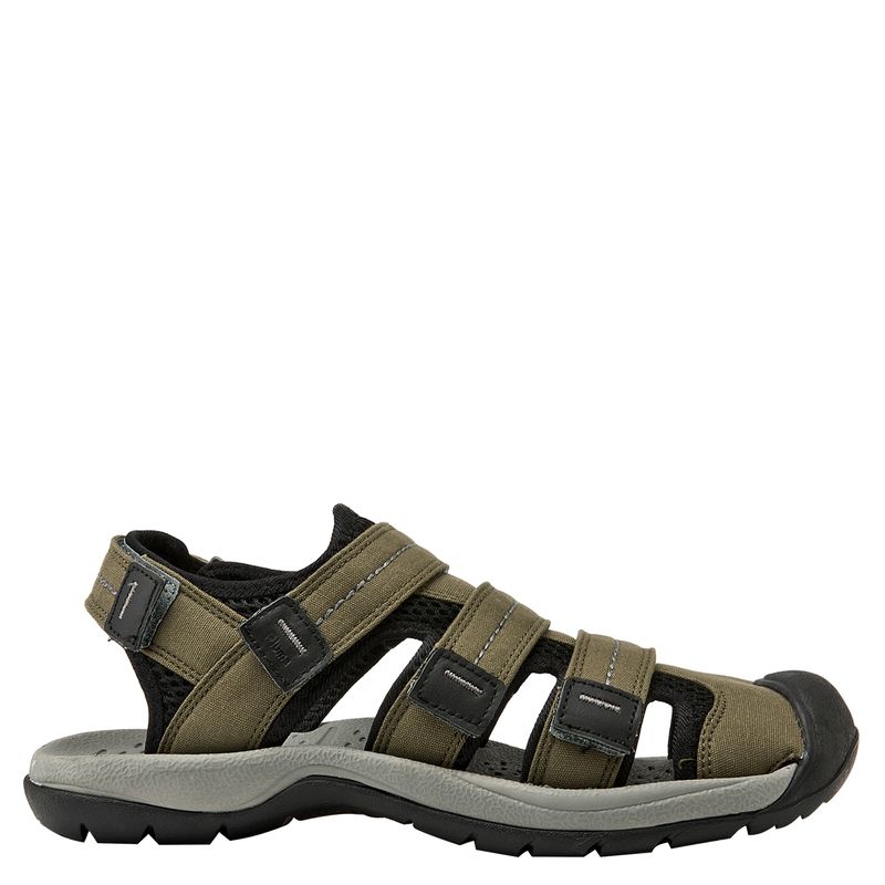 PLUMA - Sandalia Hombre Verde Pluma