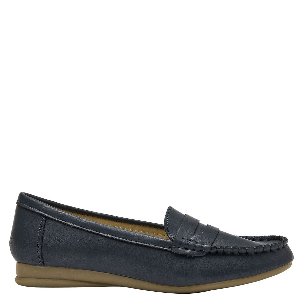 BRUNO ROSSI - Zapato Casual Mujer Cuero Azul Bruno Rossi