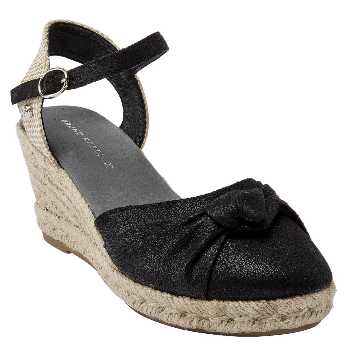 BRUNO ROSSI - Sandalia Mujer Negro Bruno Rossi