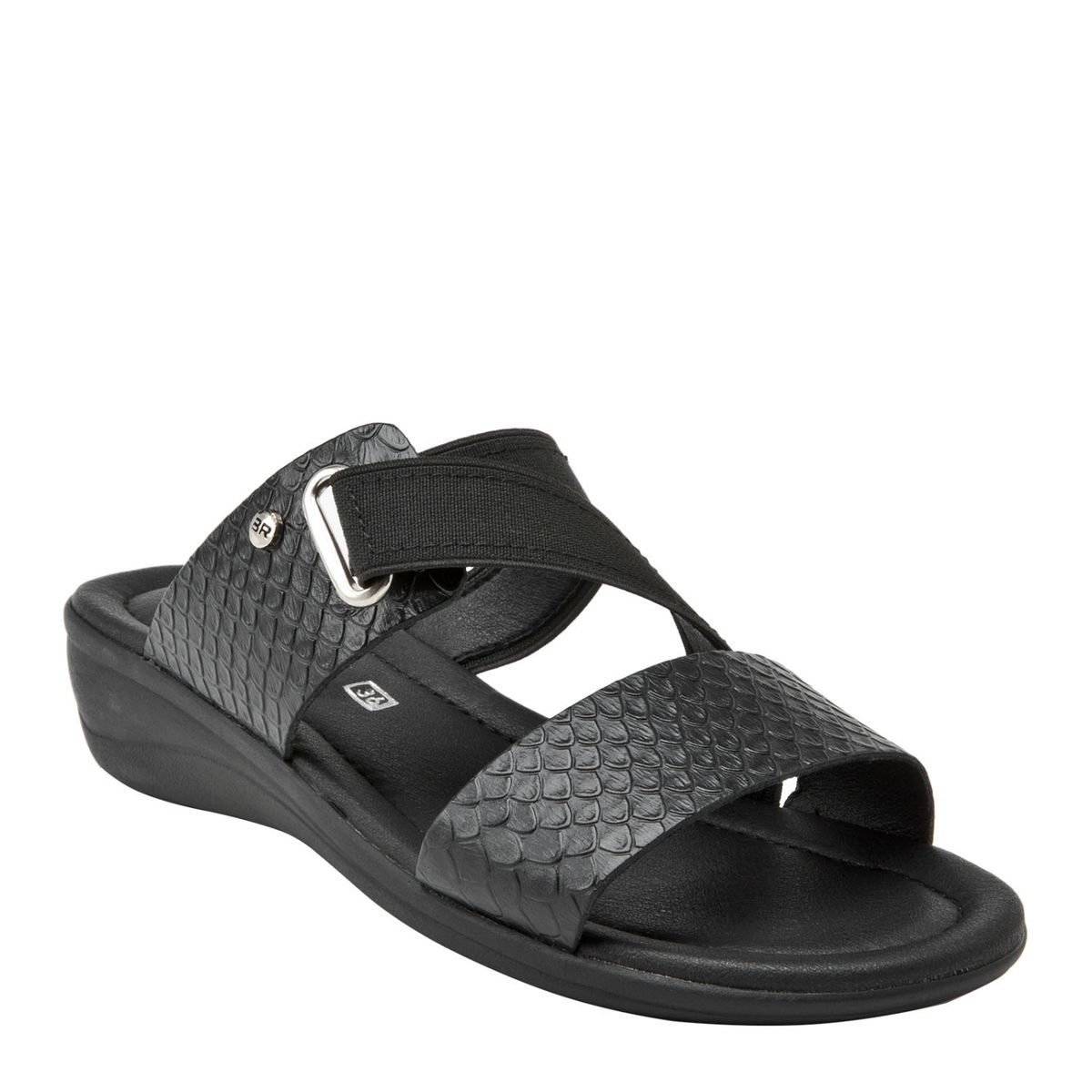 BRUNO ROSSI - Sandalia Mujer Negro Bruno Rossi