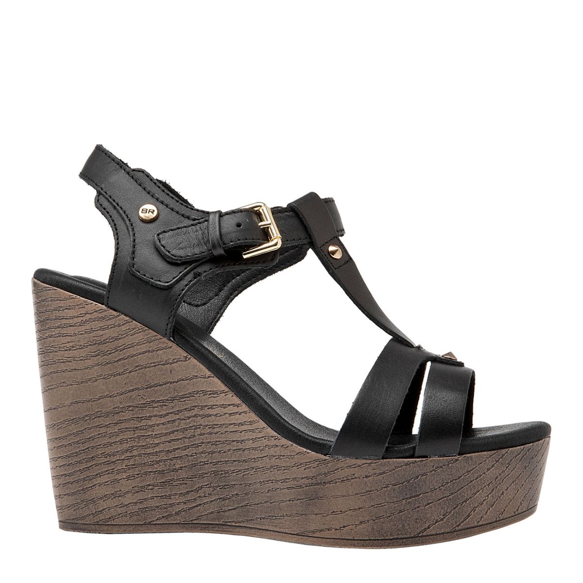 BRUNO ROSSI - Sandalia Mujer Negro Bruno Rossi