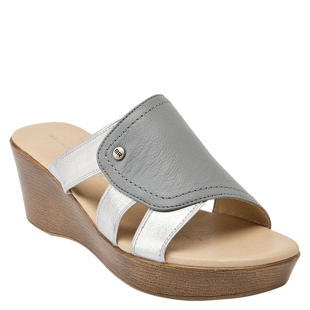 BRUNO ROSSI - Sandalia Mujer Azul Bruno Rossi