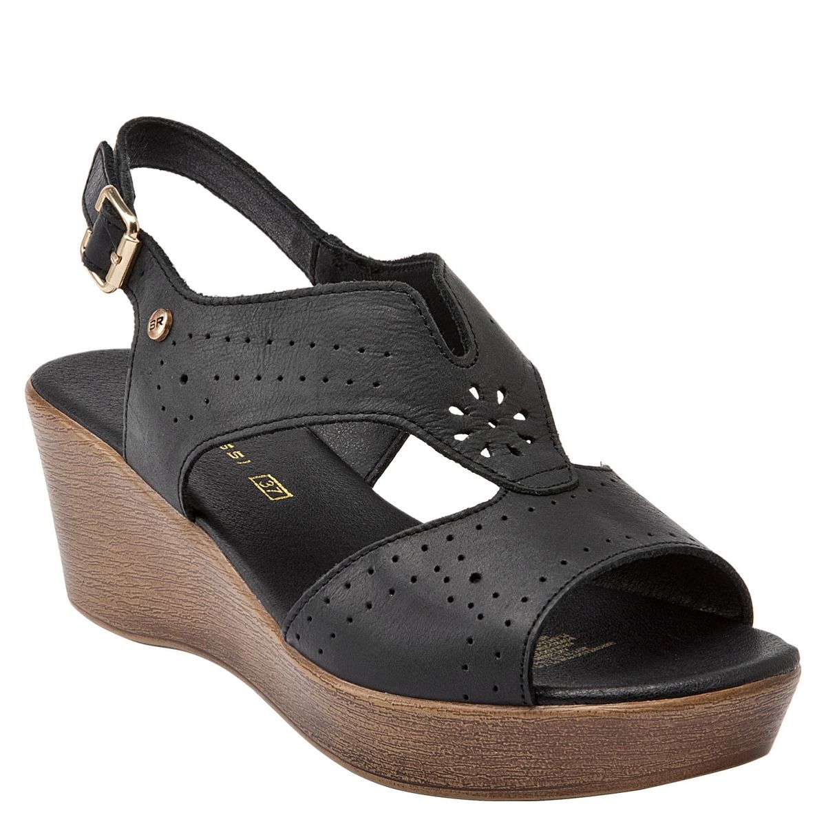 BRUNO ROSSI - Sandalia Mujer Negro Bruno Rossi