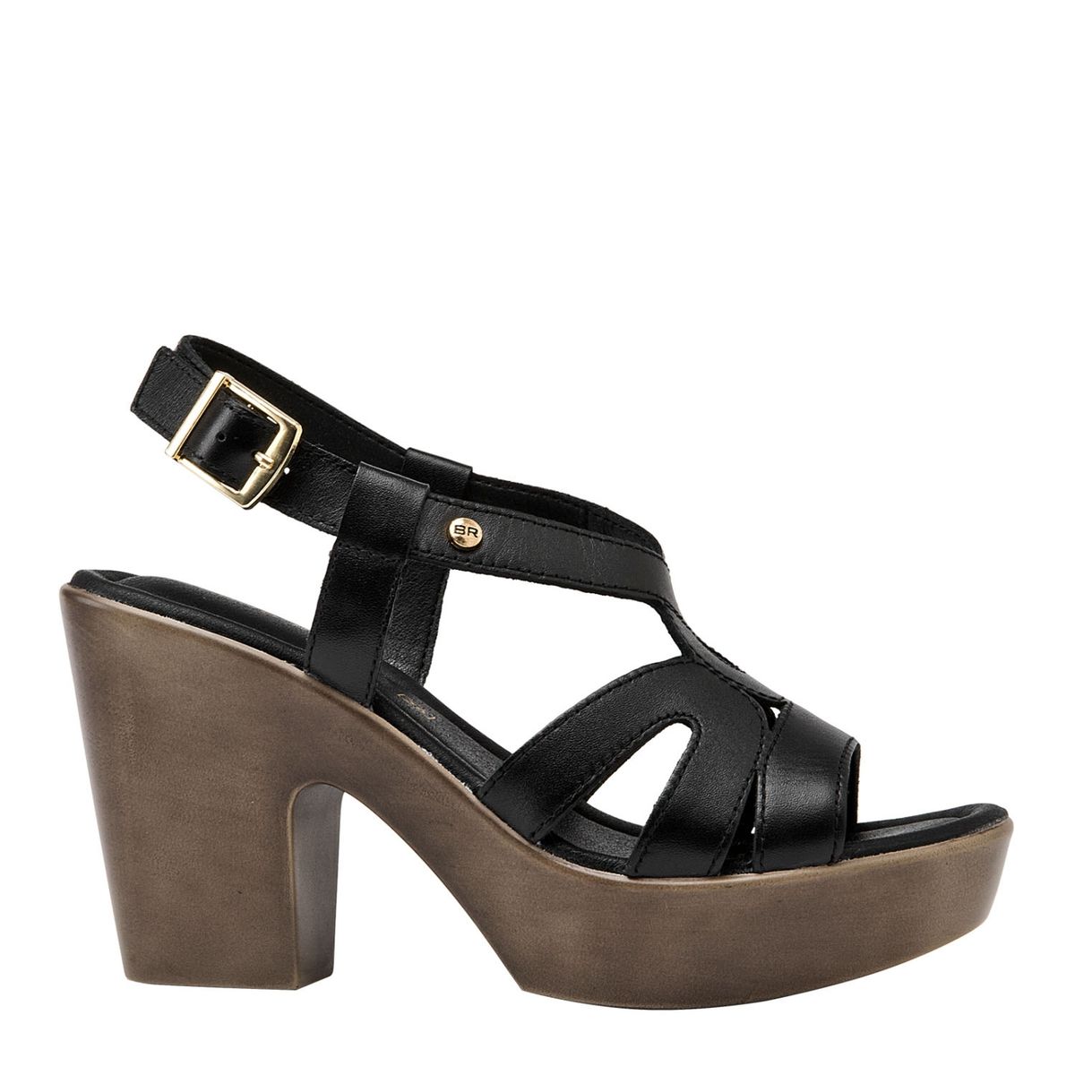 BRUNO ROSSI - Sandalia Mujer Negro Bruno Rossi