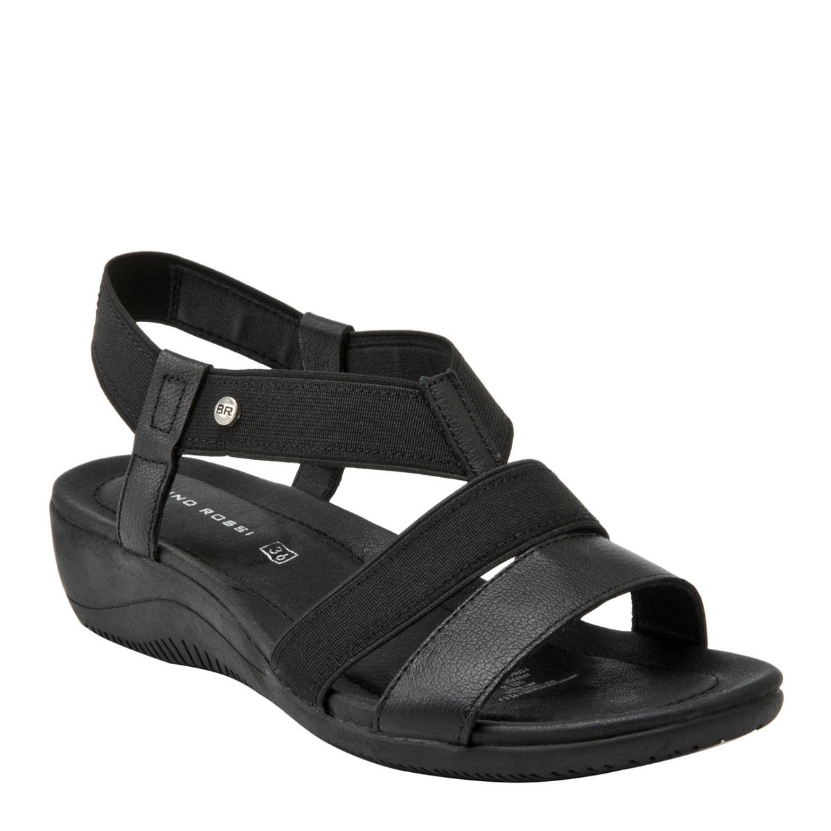 BRUNO ROSSI - Sandalia Mujer Negro Bruno Rossi