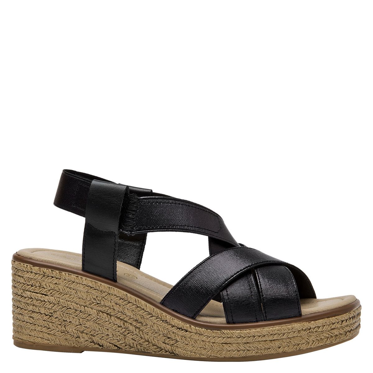 BRUNO ROSSI - Sandalia Mujer Negro Bruno Rossi