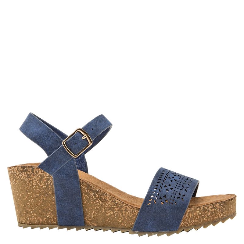 BRUNO ROSSI - Sandalia Mujer Azul Bruno Rossi