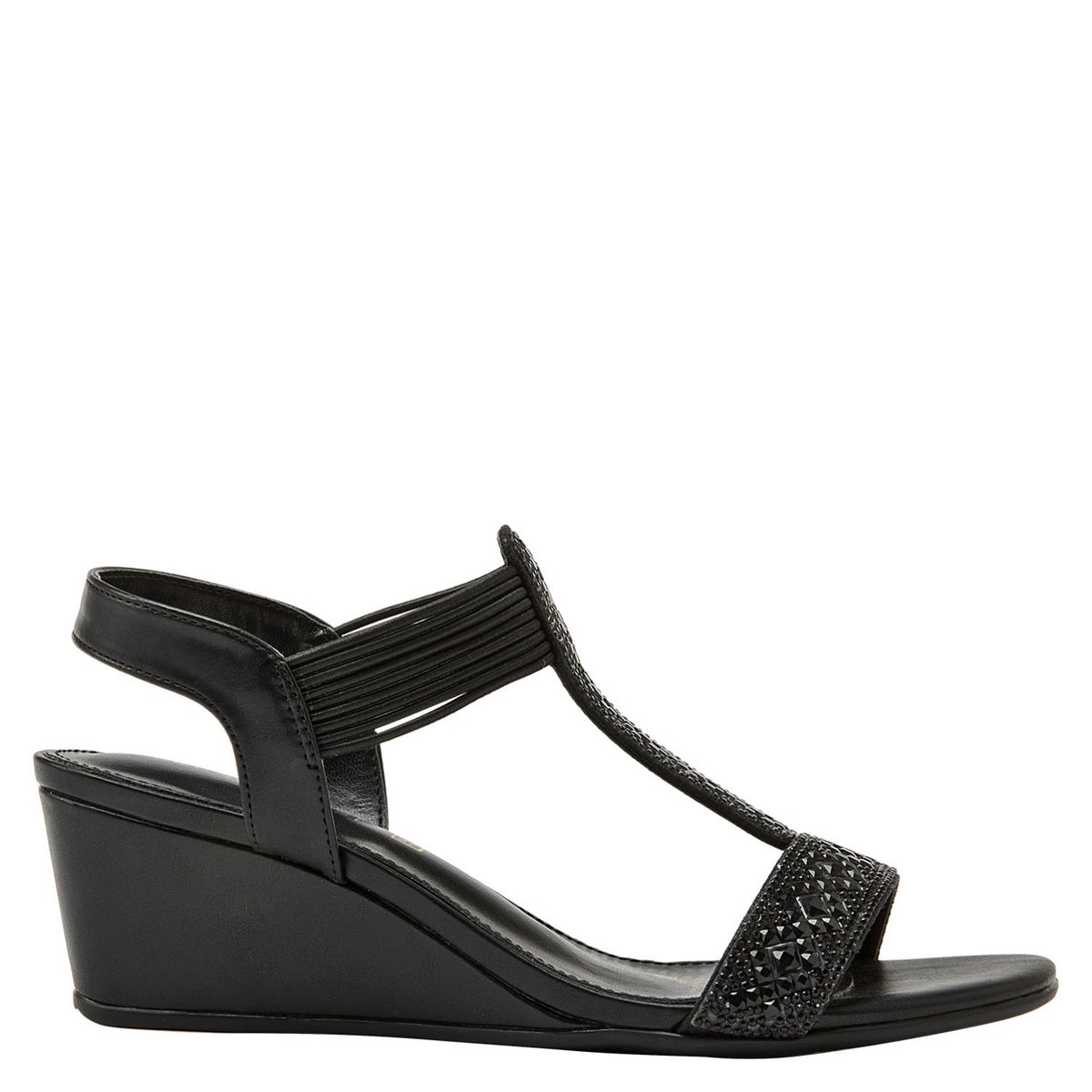 BRUNO ROSSI - Sandalia Mujer Negro Bruno Rossi