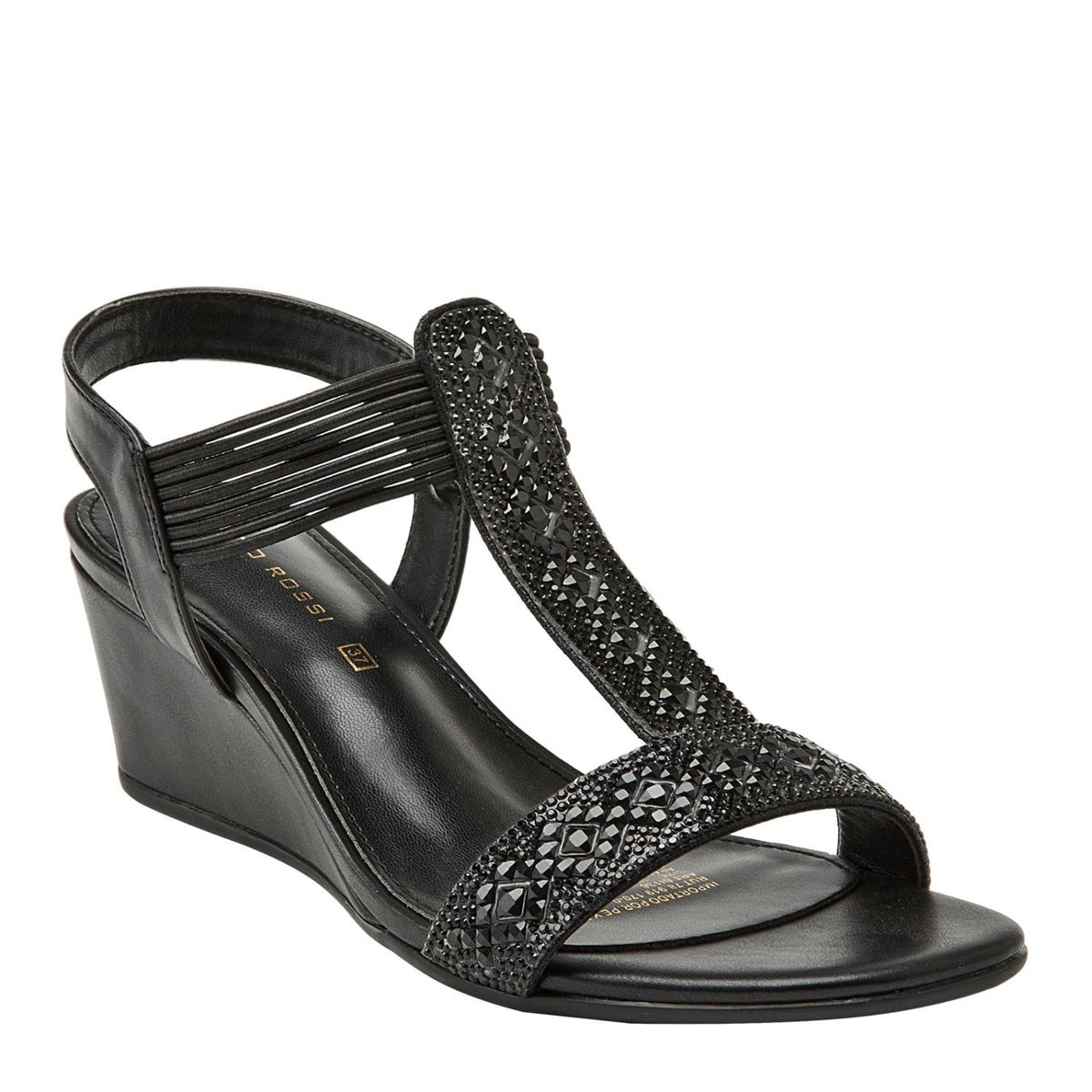 BRUNO ROSSI - Sandalia Mujer Negro Bruno Rossi