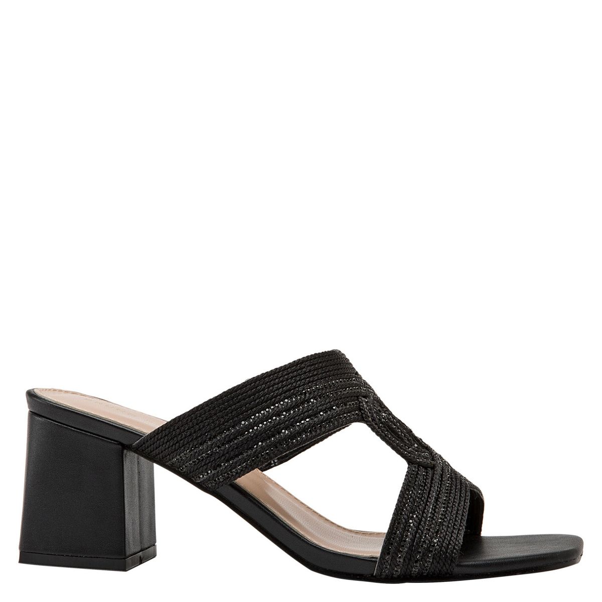 BRUNO ROSSI - Sandalia Mujer Negro Bruno Rossi