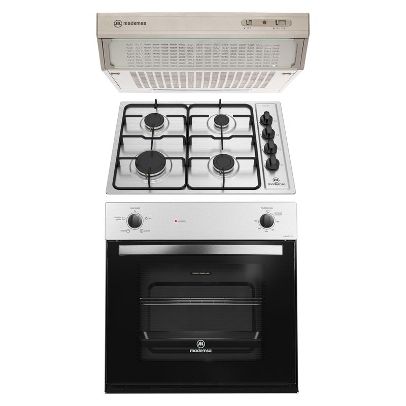 MADEMSA - Kit Horno M 110A + Encimera 435E + Campana U160S Mademsa
