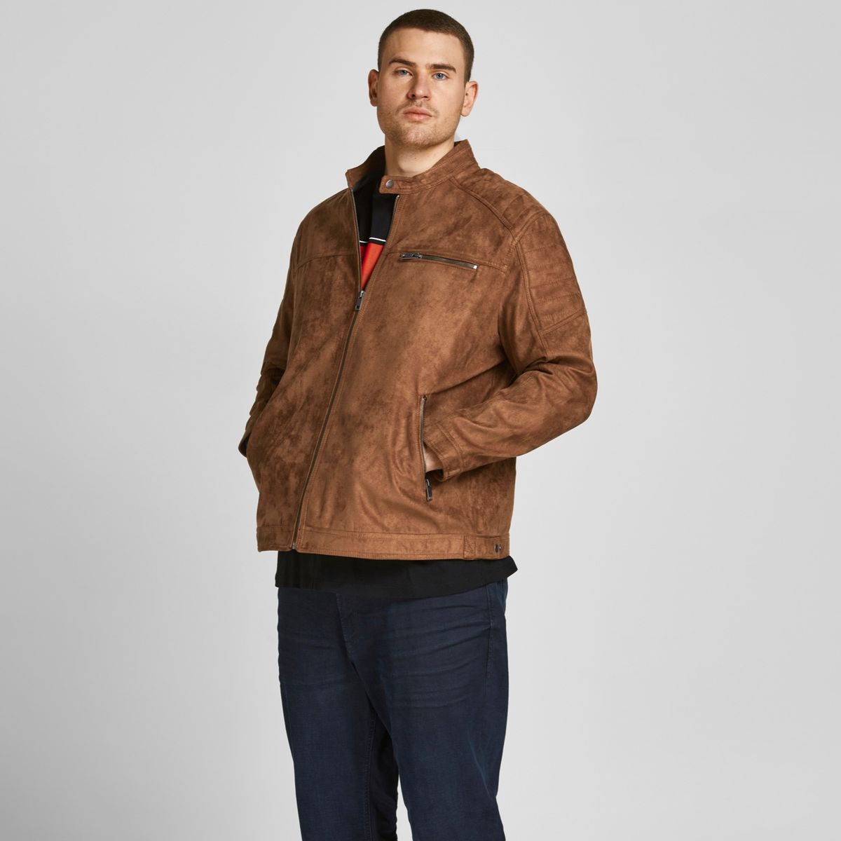 JACK&JONES - Chaqueta Biker Hombre Jack&Jones