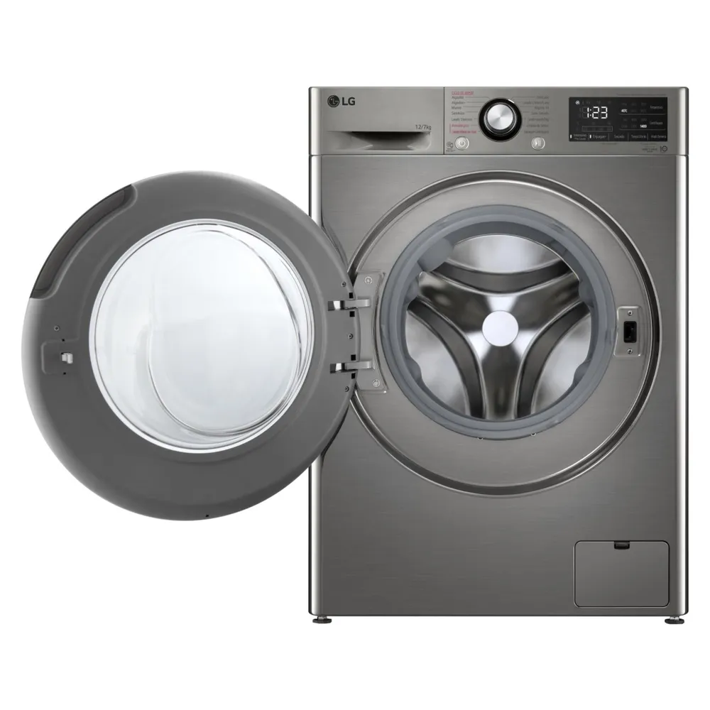 LG WD12VVC5S6C 12/7 kg Platinum Silver, foto 2