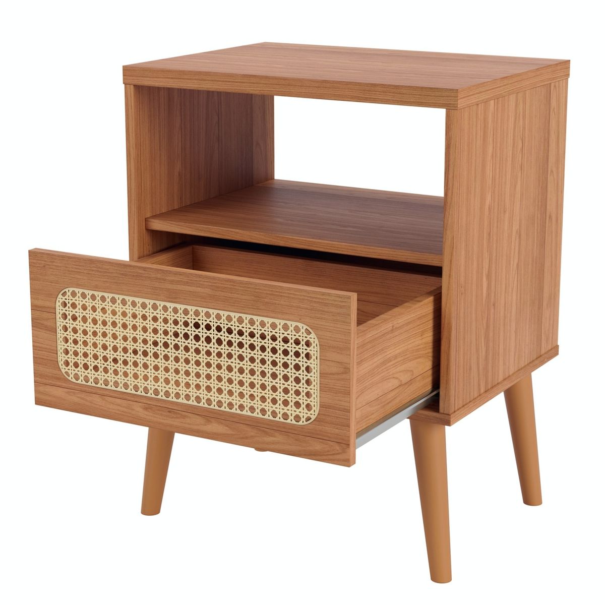 DECOCASA - Velador Tw48 Ratán Natural Decocasa