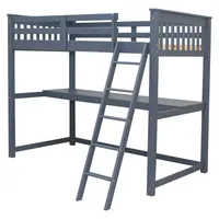 Camarote 1.5 Plaza con Escritorio Boston 100% Madera