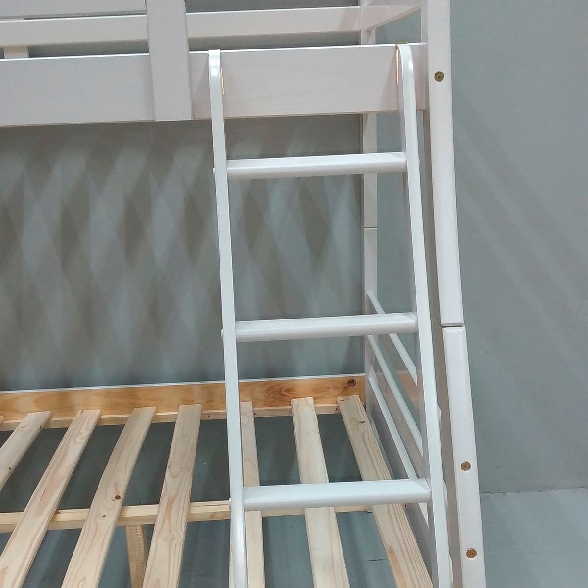 DECOCASA - Camarote Chicago Full Plaza 100% Madera Blanco Decocasa