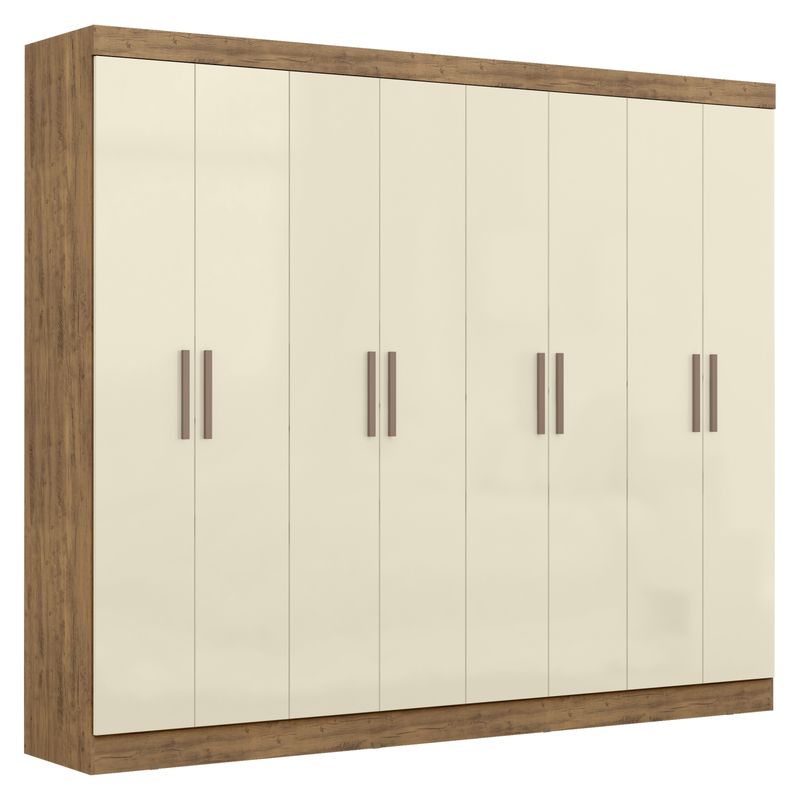 DI PORETTI - Clóset Paris 8 Puertas 4 Cajones Mdf 200X237X47 Cm Di Poretti