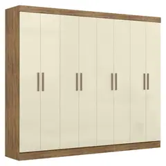 DI PORETTI - Clóset Paris 8 Puertas 4 Cajones Mdf 200X237X47 Cm