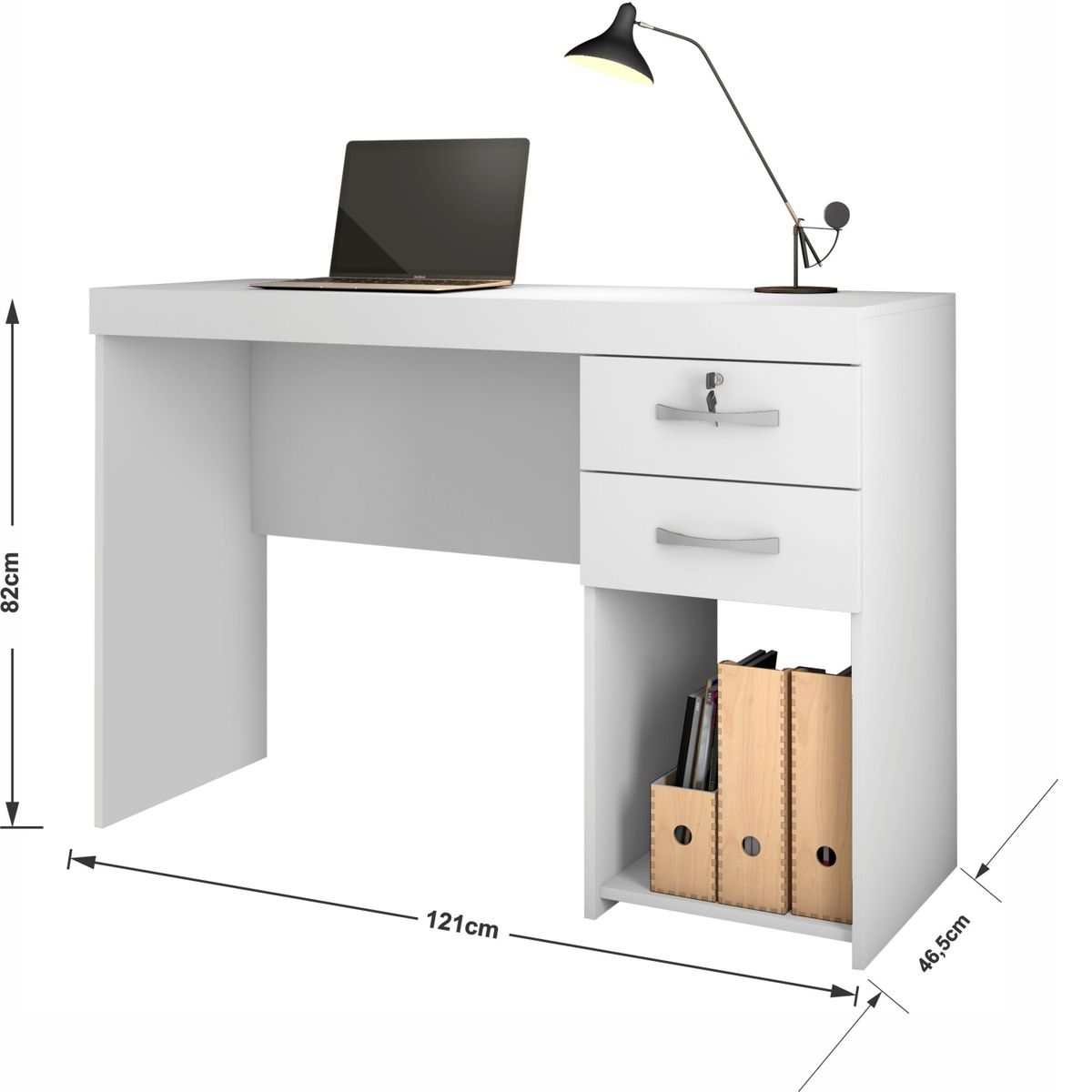 DI PORETTI - Escritorio Lara 2 Puertas Blanco Di Poretti