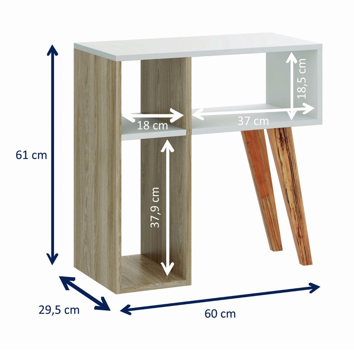 BE DESIGN - Mesa Arrimo Blanco/Natural 1001 Leaves Be Design