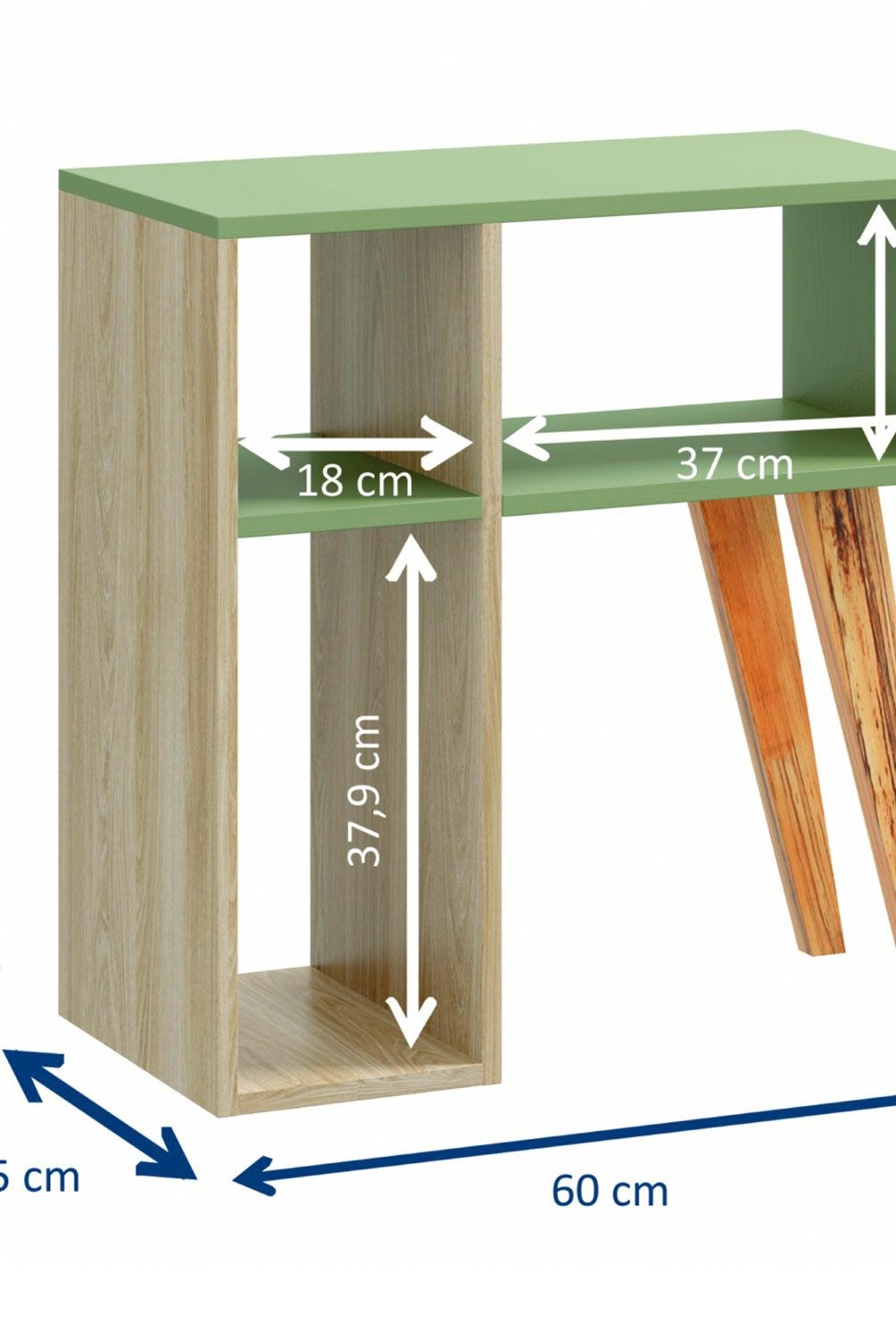 BE DESIGN - Mesa Arrimo Verde/Natural 1001 Leaves Be Design