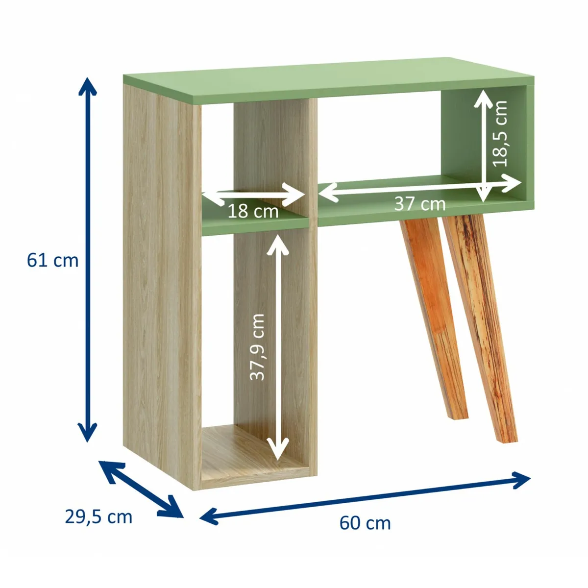 BE DESIGN - Mesa Arrimo Verde/Natural 1001 Leaves Be Design