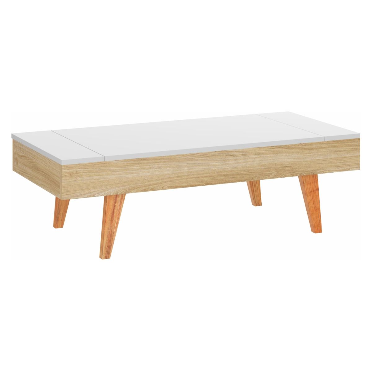 BE DESIGN - Mesa con Almacenamiento Nature/Blanco Be Design