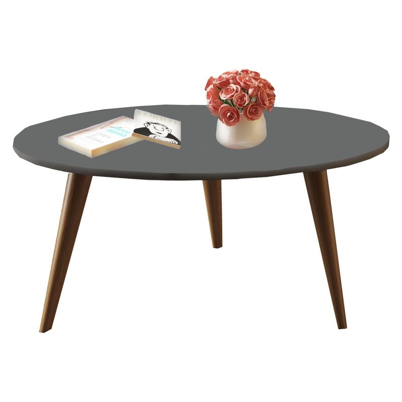 BE DESIGN - Mesa Centro Oval Retro Grafito 1007 Be Design