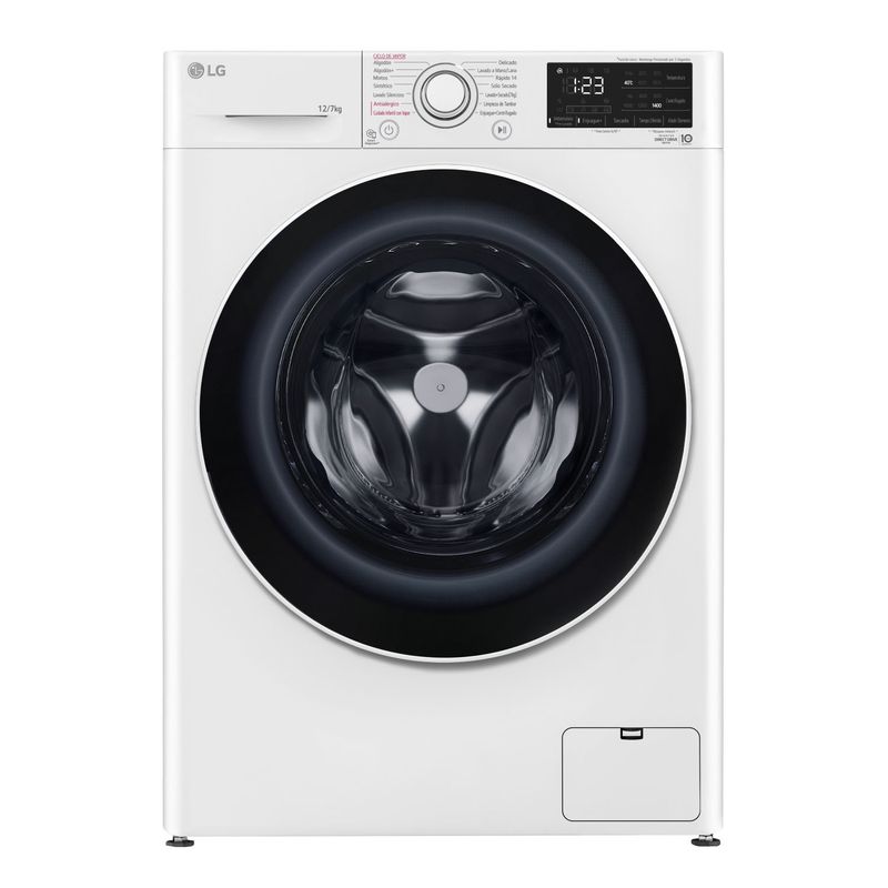 LG - Lavadora y Secadora 12/7 Kg LG WD12WVC5S6 AI DD