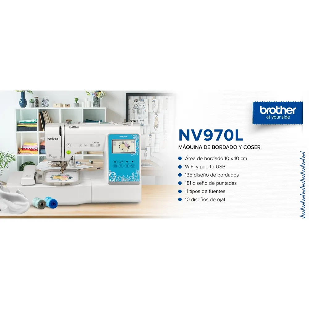 Brother NV970 Blanco, foto 5