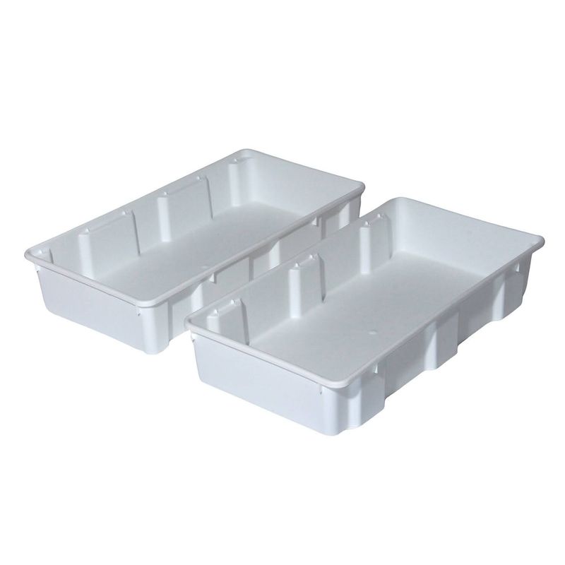 AUTORODEC - Pack de 2 Cajasde 32 lts color Blanca