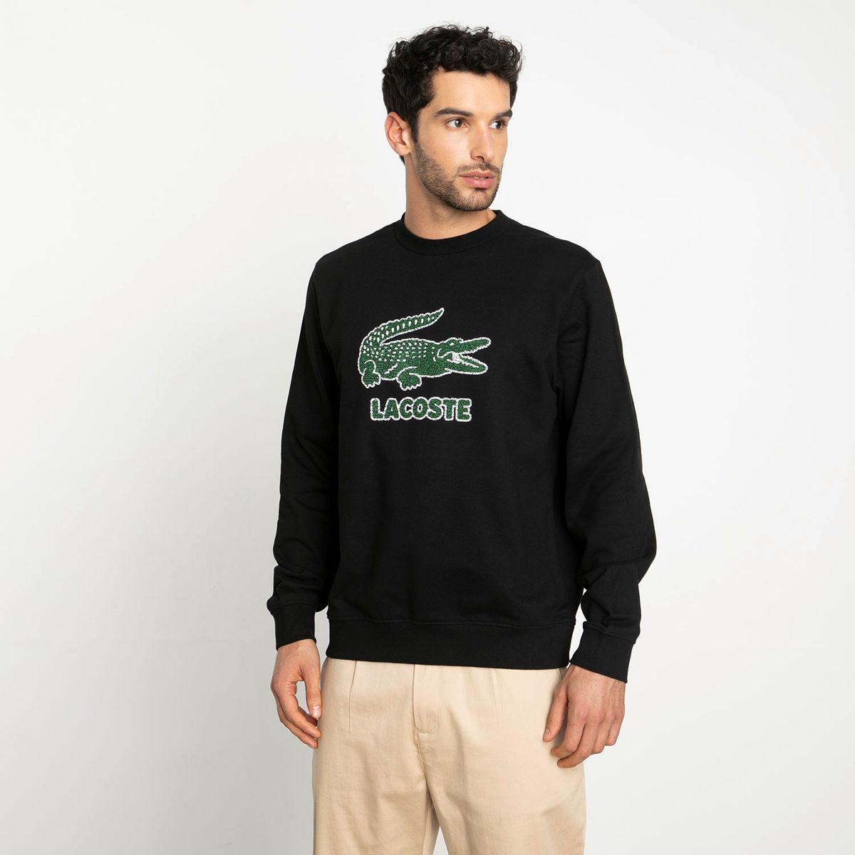 LACOSTE - Polerón Manga Larga Algodón Hombre Lacoste