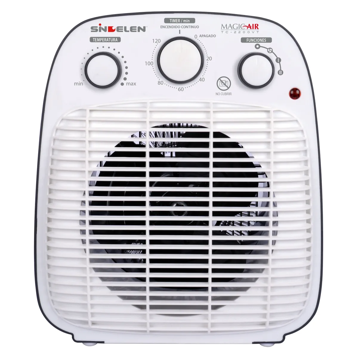 SINDELEN - Estufa Eléctrica 2500 W Tc-2200Vt Sindelen