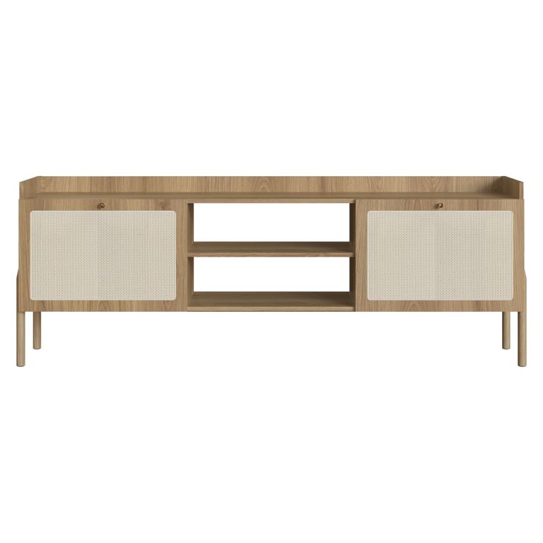 DECOCASA Rack Oslo Ratán 75 Pulgadas 27930E Natural