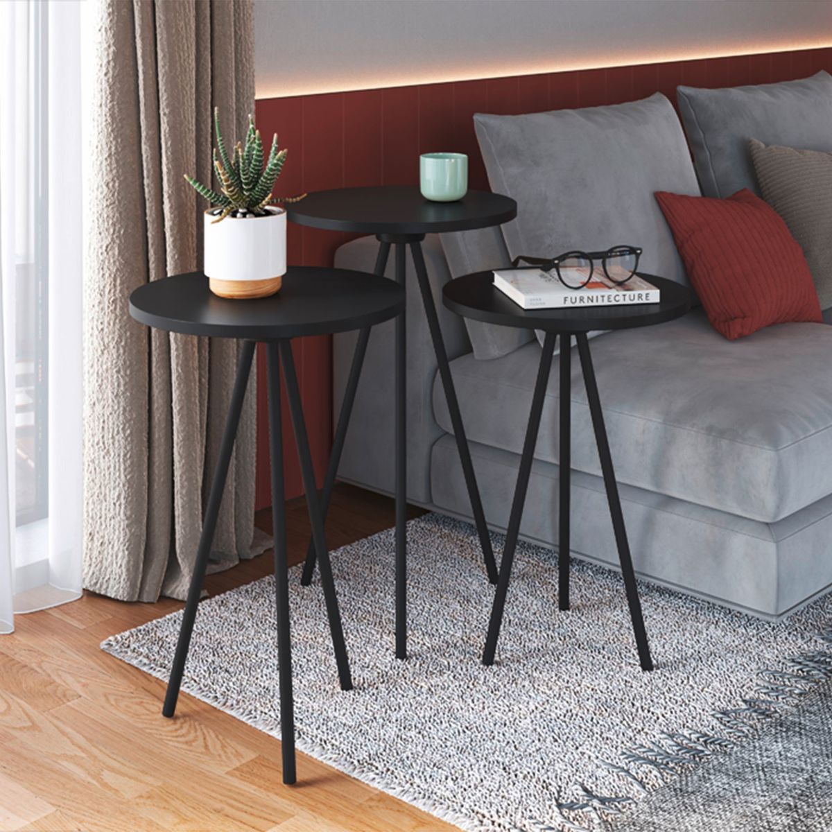 DECOCASA - Mesa Auxiliar Decocasa