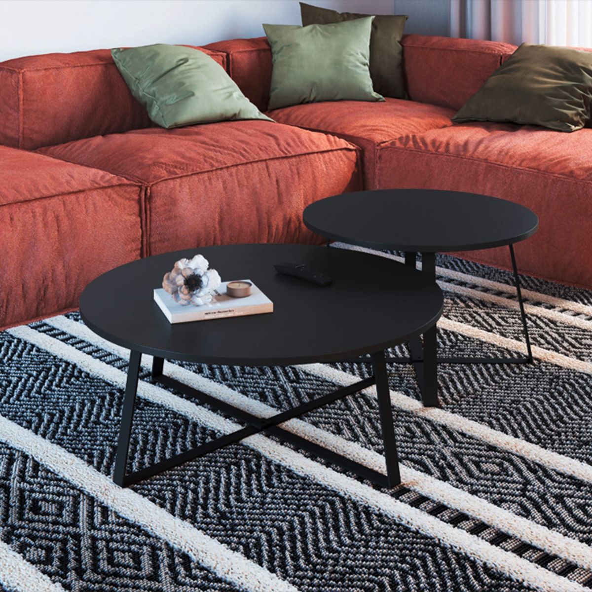 DECOCASA - Set Mesa De Centro Decocasa